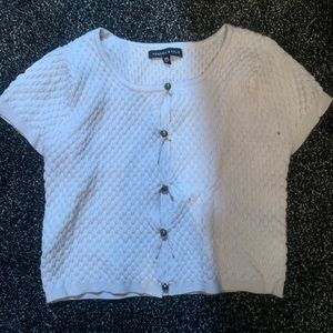 Cream button up shirt by Kendall and Kylie